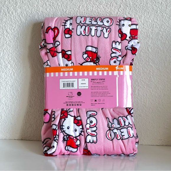 Hello Kitty Pajama Pants Valentine's Day CVS 2023 Size Women’s Medium - Picture 2 of 2
